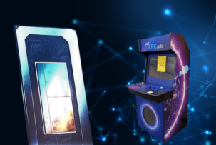 La máquina tragaperras ARCade localizada en el campus y Panther Lake está en uso