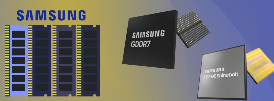 Samsung presentó nuevas memorias GDDR7 y HBM3E de alto rendimiento